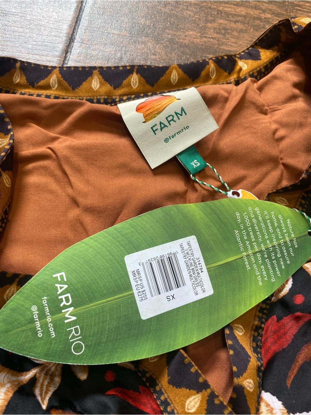 Farm Rio Tapestry Garden Mini Dress - Picture 11 of 15